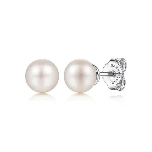 Gabriel & Co. Sterling Silver Pearl Studs - Skeie's Jewelers
