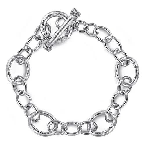 Gabriel & Co Sterling Silver Chunky Toggle Bracelet - Skeie's Jewelers