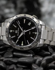 Grand Seiko SBGN027 Black Dial Quartz GMT Watch - Skeie's Jewelers