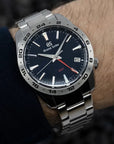 Grand Seiko SBGN029 Blue Dial Quartz GMT Watch - Skeie's Jewelers