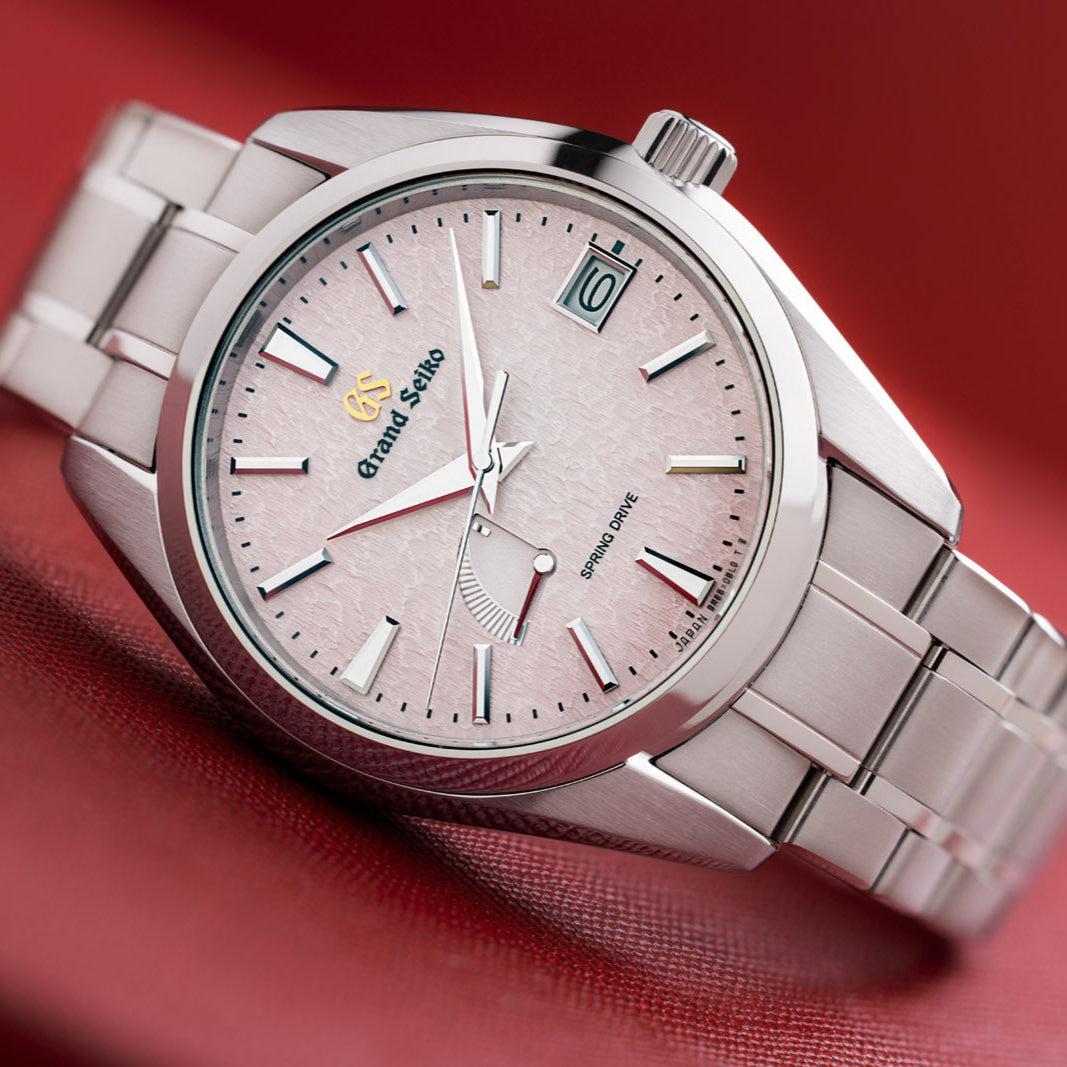 Grand Seiko SBGA497 Pink 'Hotaka' Spring Drive - 25th Anniversary Watch - Skeie's Jewelers