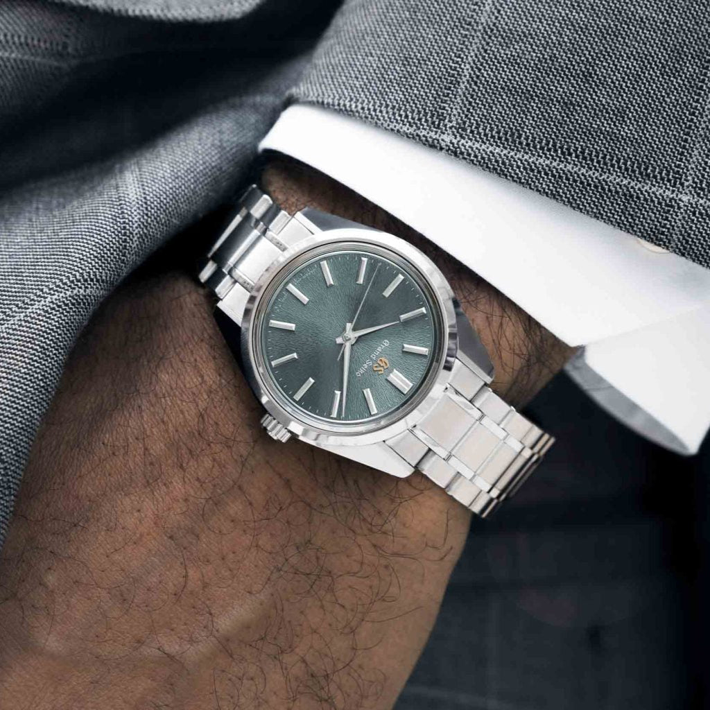 Grand Seiko SBGW311 Olive Green Manual Wind Watch - Skeie&#39;s Jewelers