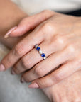 JB Star Oval-Cut Sapphire and Diamond Ring - Skeie's Jewelers
