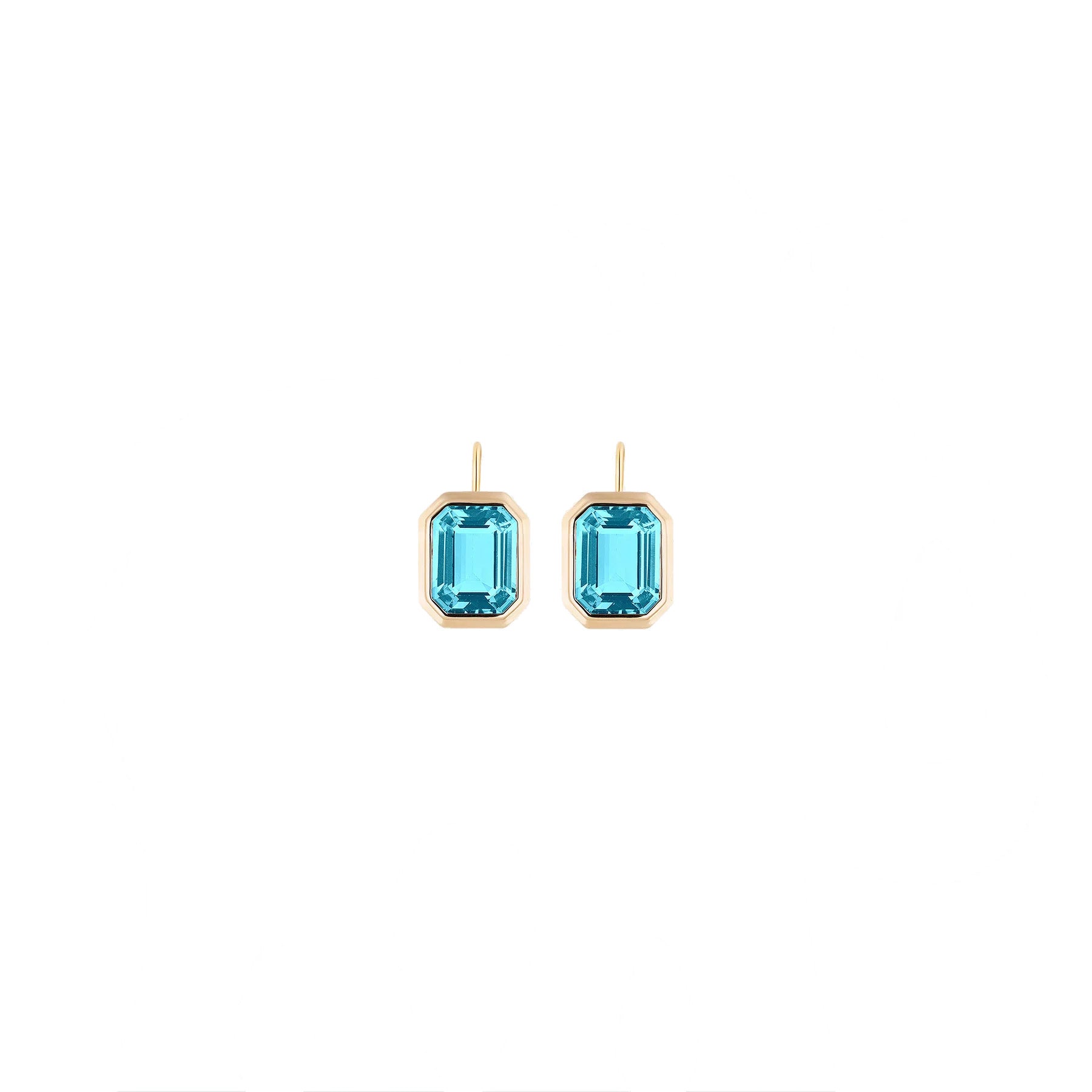 Goshwara Emerald-Cut Topaz Dangle Earrings - Skeie's Jewelers