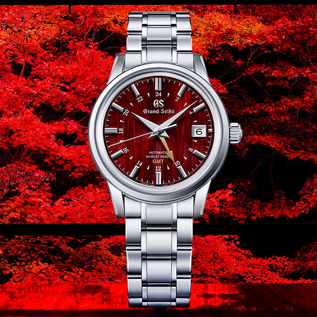 Grand Seiko SBGJ273 Red "Yuka Momiji" GMT Hi-Beat Watch - Skeie's Jewelers