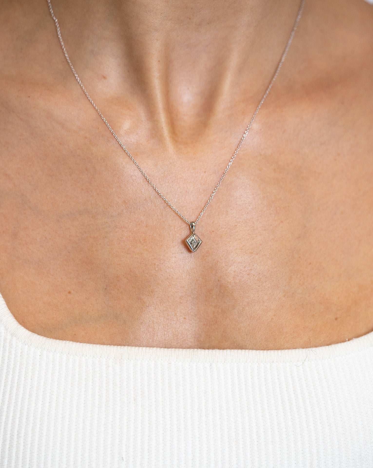 Kite-Diamond Pendant Necklace - Skeie's Jewelers