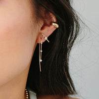 Zoe Chicco 14k Graduating 3 Prong Diamond Wire Earrings - Skeie's Jewelers