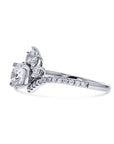 Lab-Grown Crown Halo Diamond Engagement Ring - Skeie's Jewelers