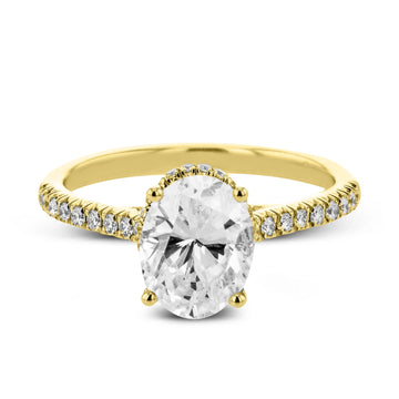 Diamond Encrusted Hidden Halo Engagement Ring - Skeie's Jewelers