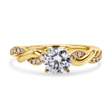 Alternating Braided Twist Engagement Ring - Skeie's Jewelers