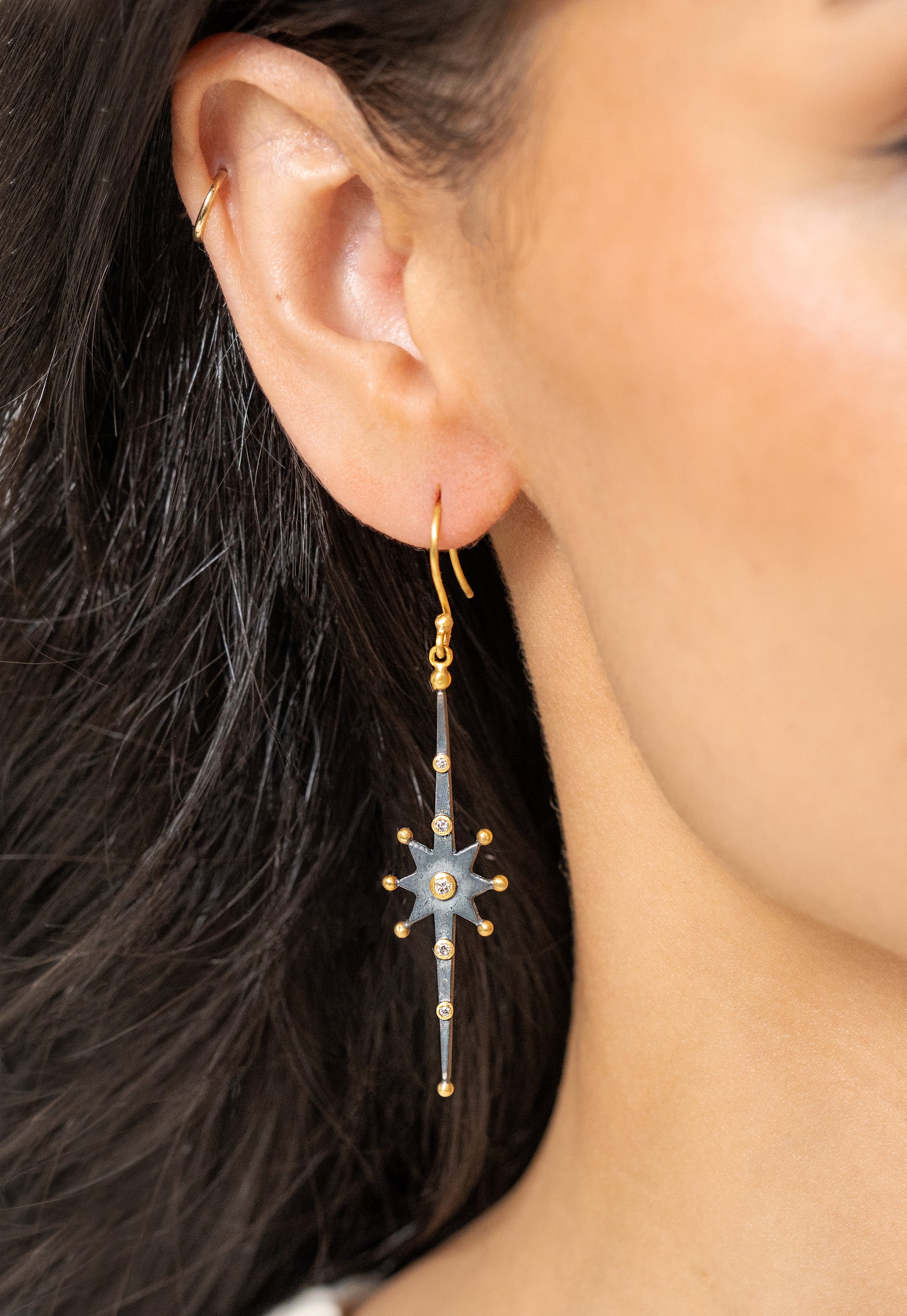 Lika Behar Starburst Drop Earrings - Skeie's Jewelers