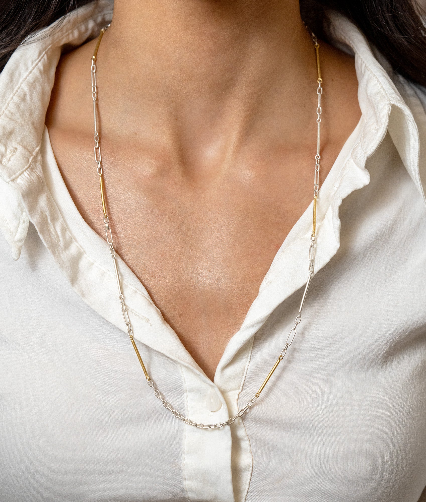 Lika Behar Gold and Sterling Silver Twiga Chain - Skeie's Jewelers