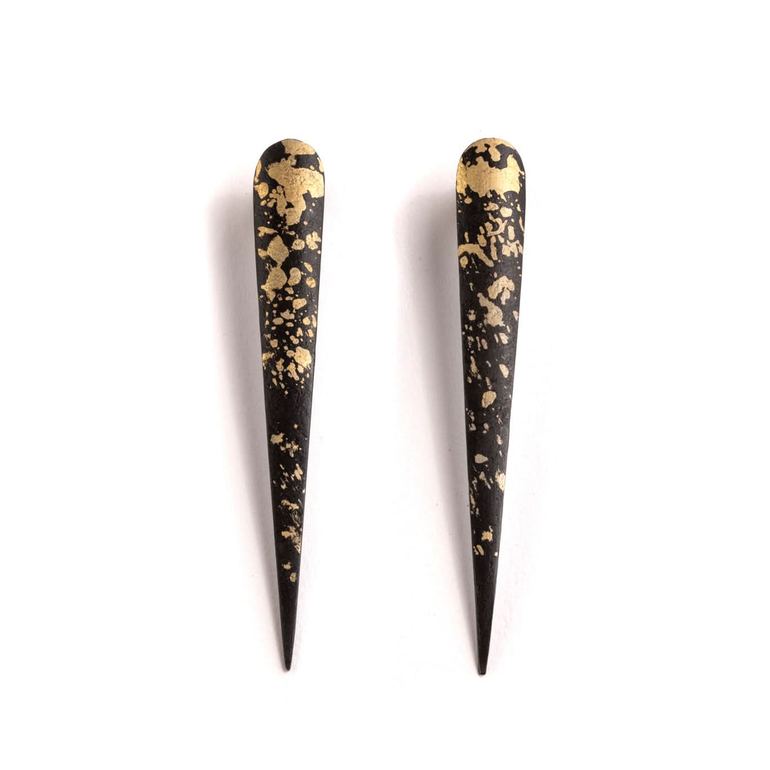 Logan James Designs Steel & Gold Talon Earrings