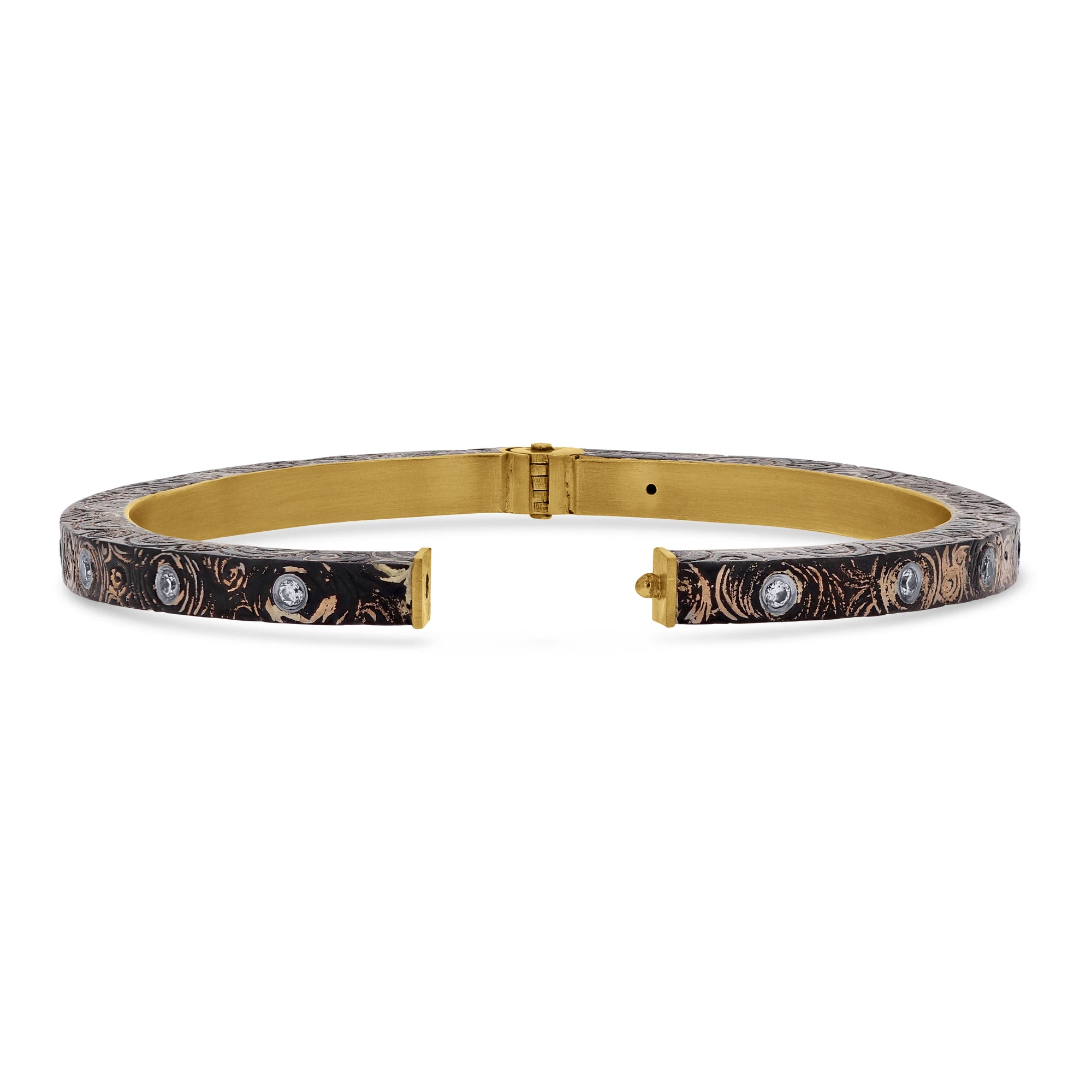 Logan James Designs Steel & Gold Grain Bracelet - Skeie's Jewelers