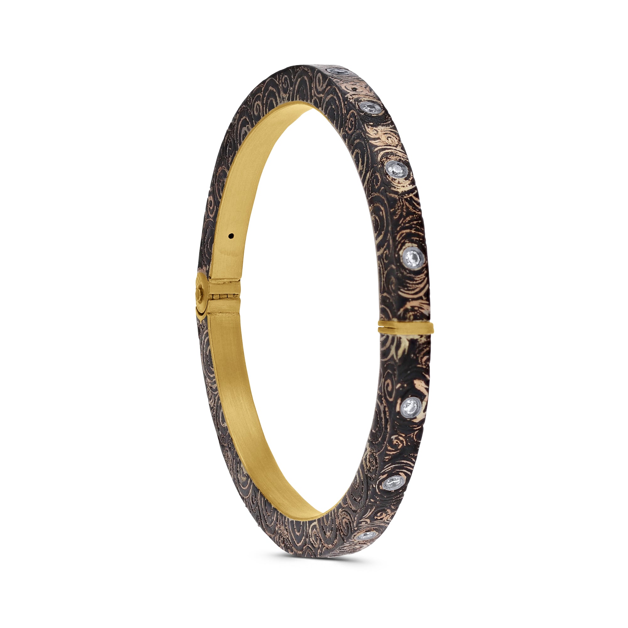 Logan James Designs Steel & Gold Grain Bracelet - Skeie's Jewelers