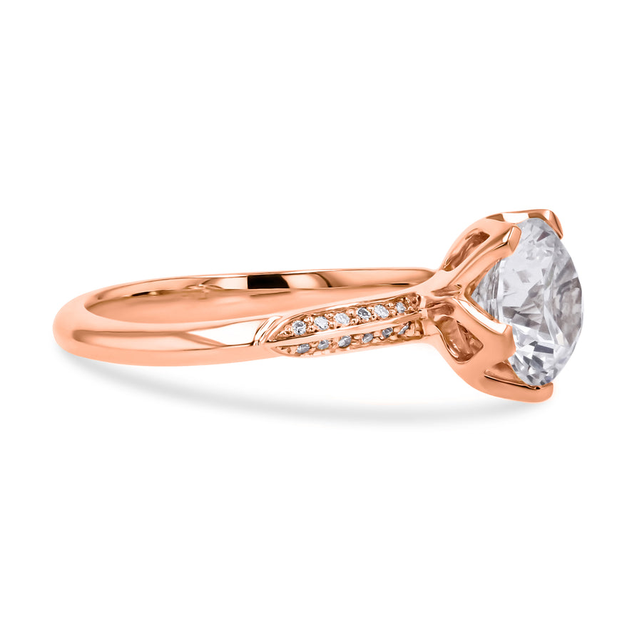 MaeVona Floral Setting Engagement Ring - Skeie's Jewelers