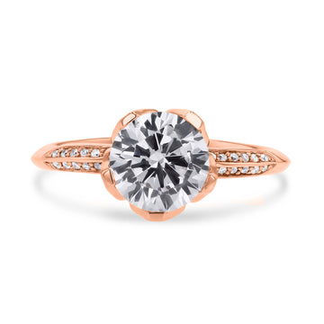 MaeVona Floral Setting Engagement Ring - Skeie's Jewelers