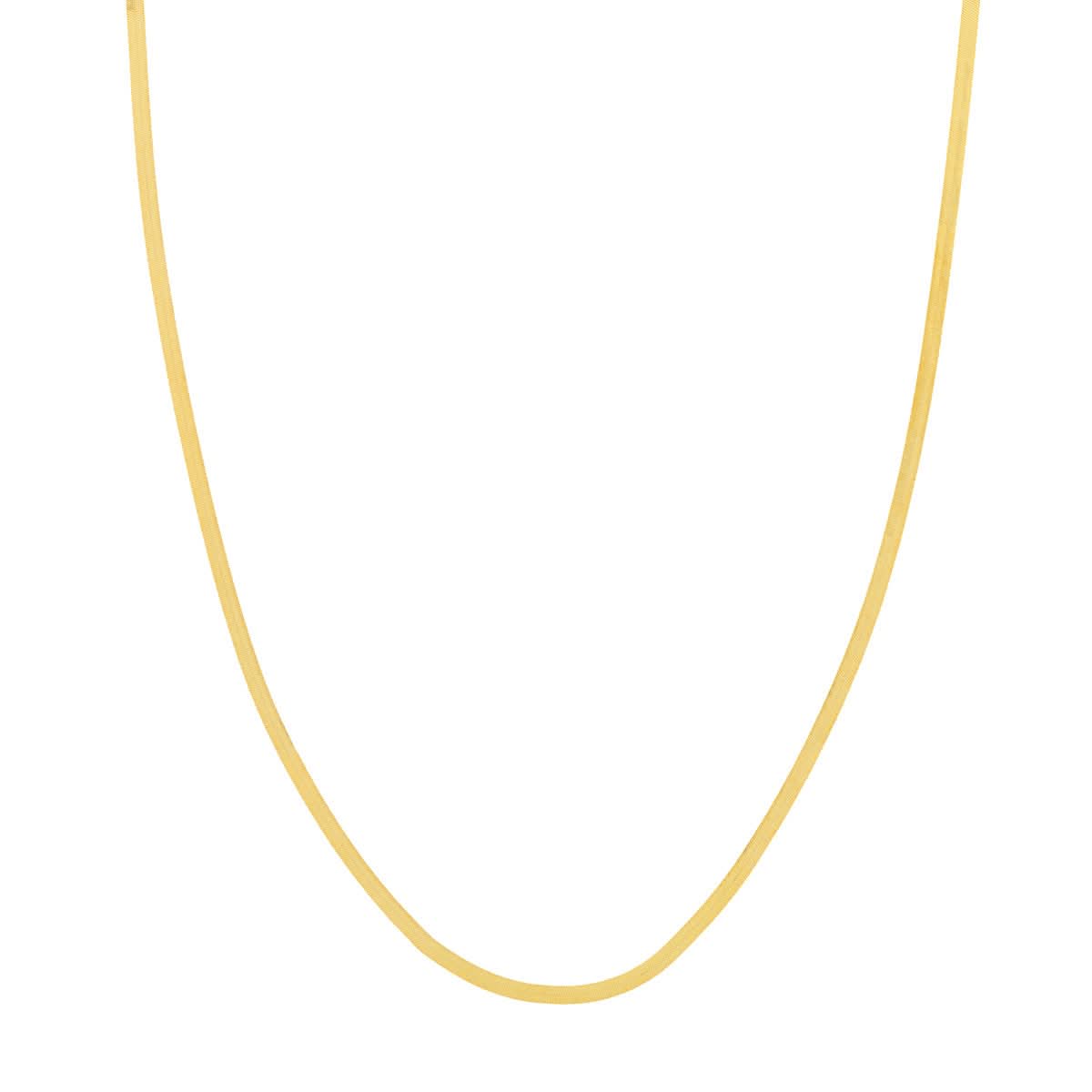 Gold Herringbone Chain Necklace - Skeie's Jewelers