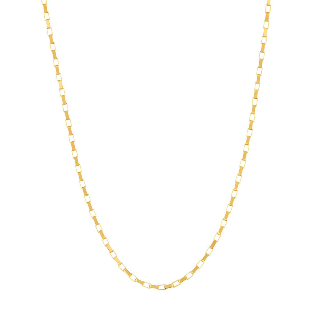 Yellow Gold Long Link Box Chain