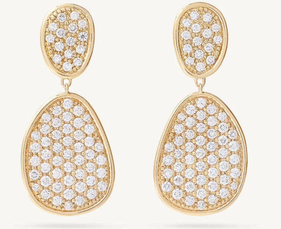 Marco Bicego® Lunaria Diamond Dangle Earrings - Skeie's Jewelers