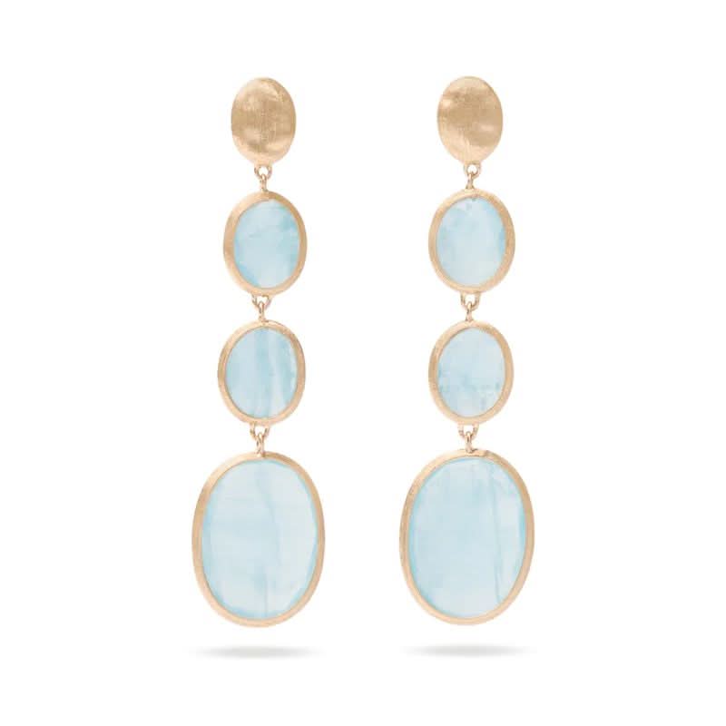 Marco Bicego Siviglia Aquamarine Dangles - Skeie's Jewelers