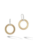 Marco Bicego® 'Masai' Yellow Gold and Diamond Circle Drop Earrings - Skeie's Jewelers