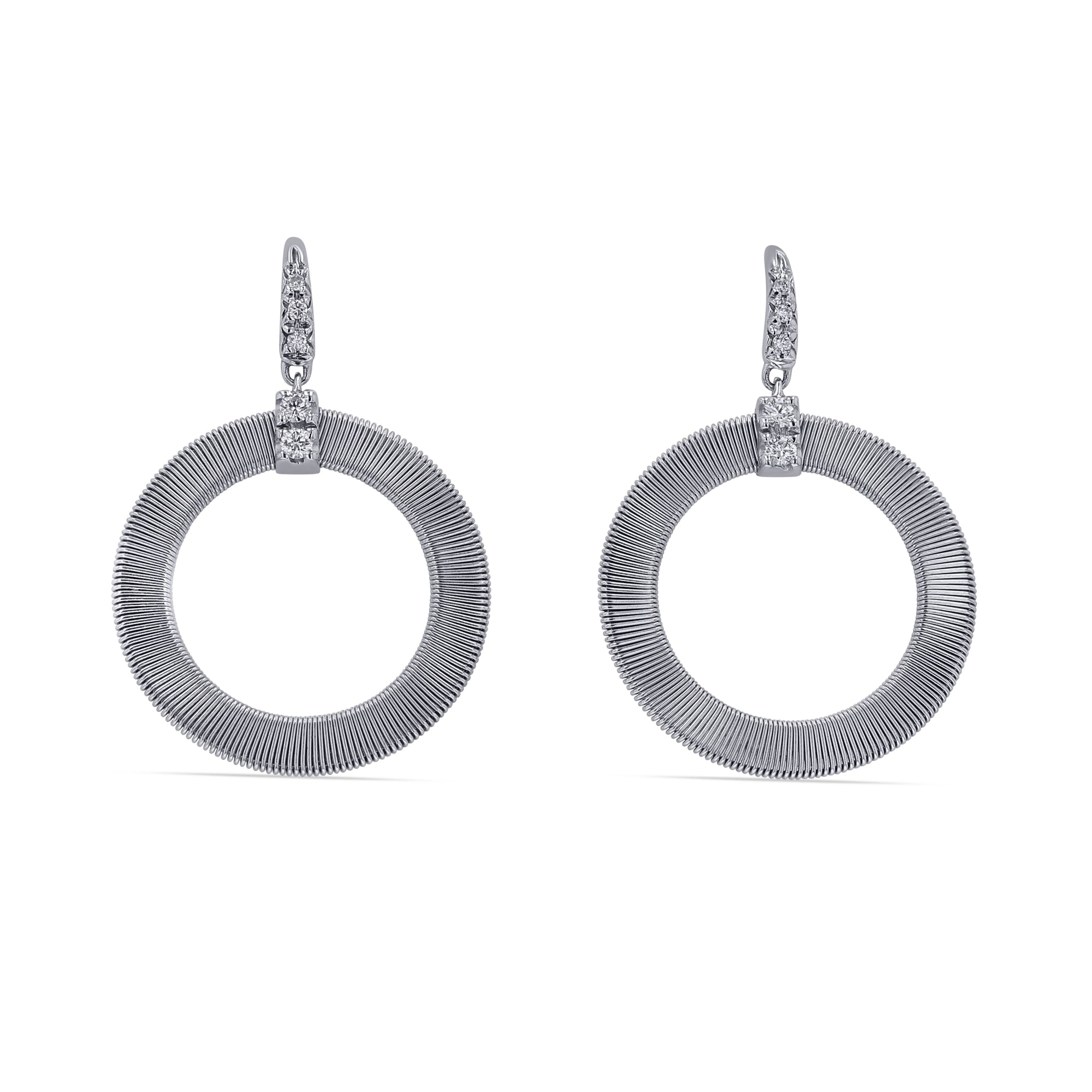 Marco Bicego® 'Masai' Gold and Diamond Circle Drop Earrings - Skeie's Jewelers