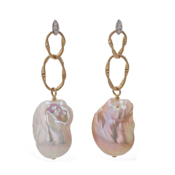 Marco Bicego® Bespoke Pearl & Diamond Dangle Earrings - Skeie's Jewelers