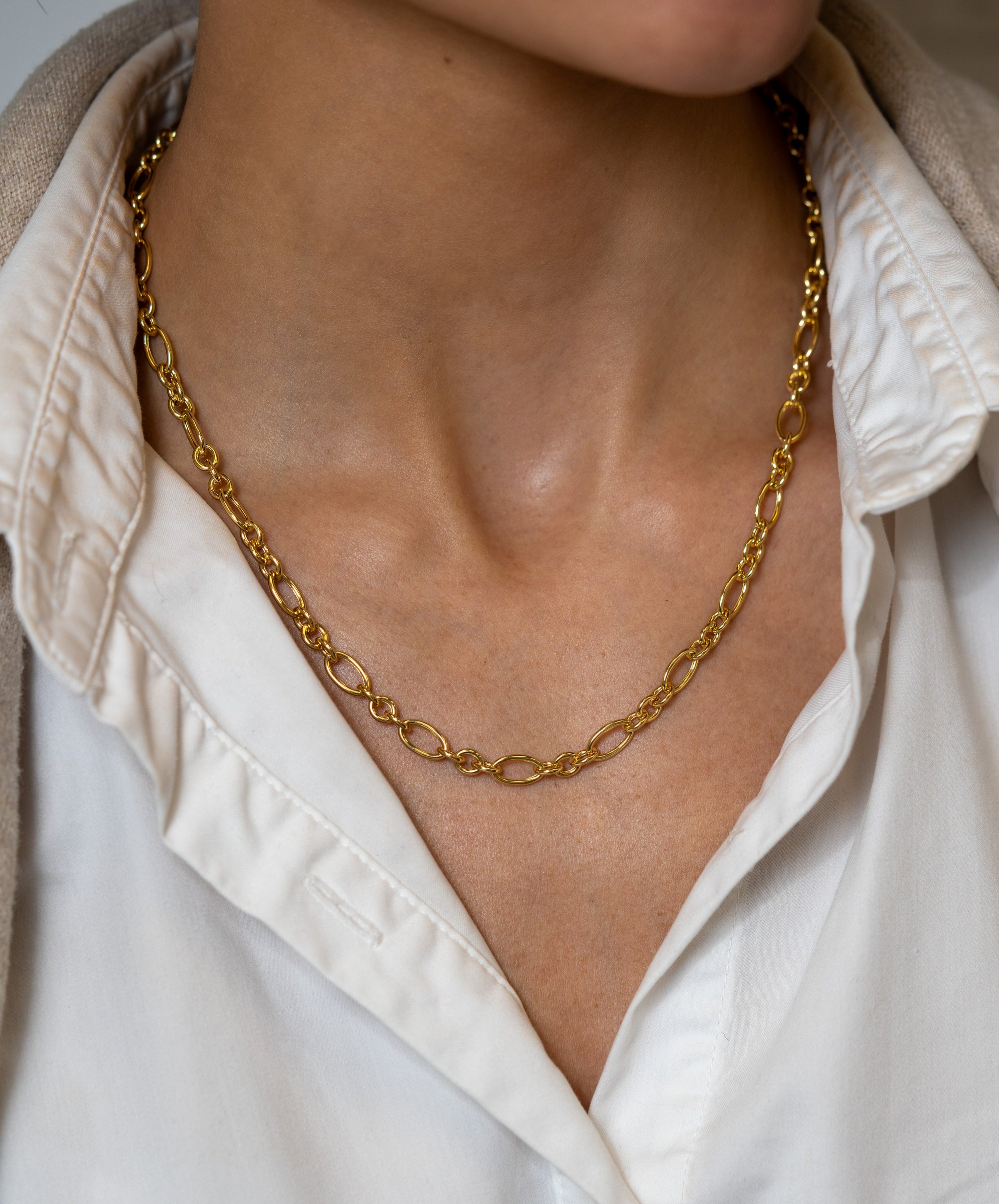 Oval-Link Hollow Chain - Skeie's Jewelers