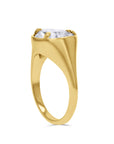 Yellow Gold Pear-Cut Scuptural Diamond Ring - Skeie's Jewelers