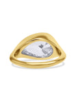 Yellow Gold Pear-Cut Scuptural Diamond Ring - Skeie's Jewelers