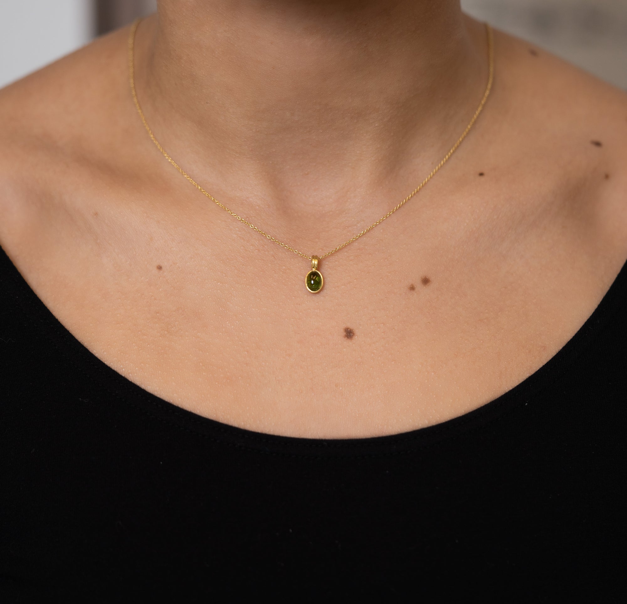 Oval Tourmaline Pendant - Skeie's Jewelers