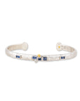 Blue Sapphire Prismic Sterling Silver Cuff Bracelet - Skeie's Jewelers