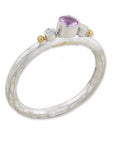 Lika Behar Sterling Silver Sapphire & Gold Accent Ring - Skeie's Jewelers