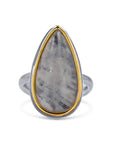 Pear-Shaped Moonstone Gem Drop Ring - Skeie's Jewelers
