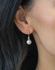 Pearl and Diamond-Accent Dangle Earrings - Skeie's Jewelers