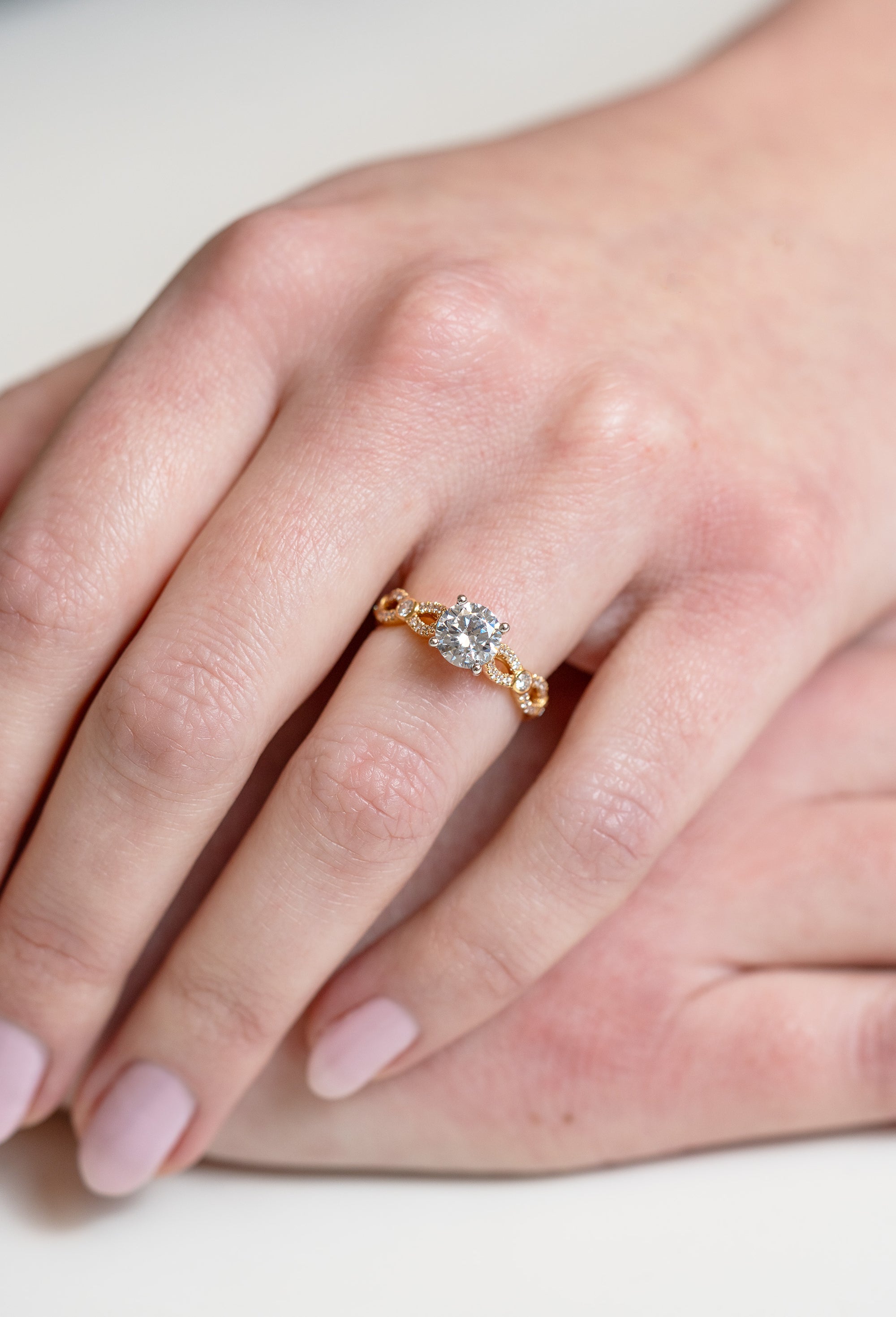 Precision Set Diamond Infinity Engagement Ring - Skeie's Jewelers