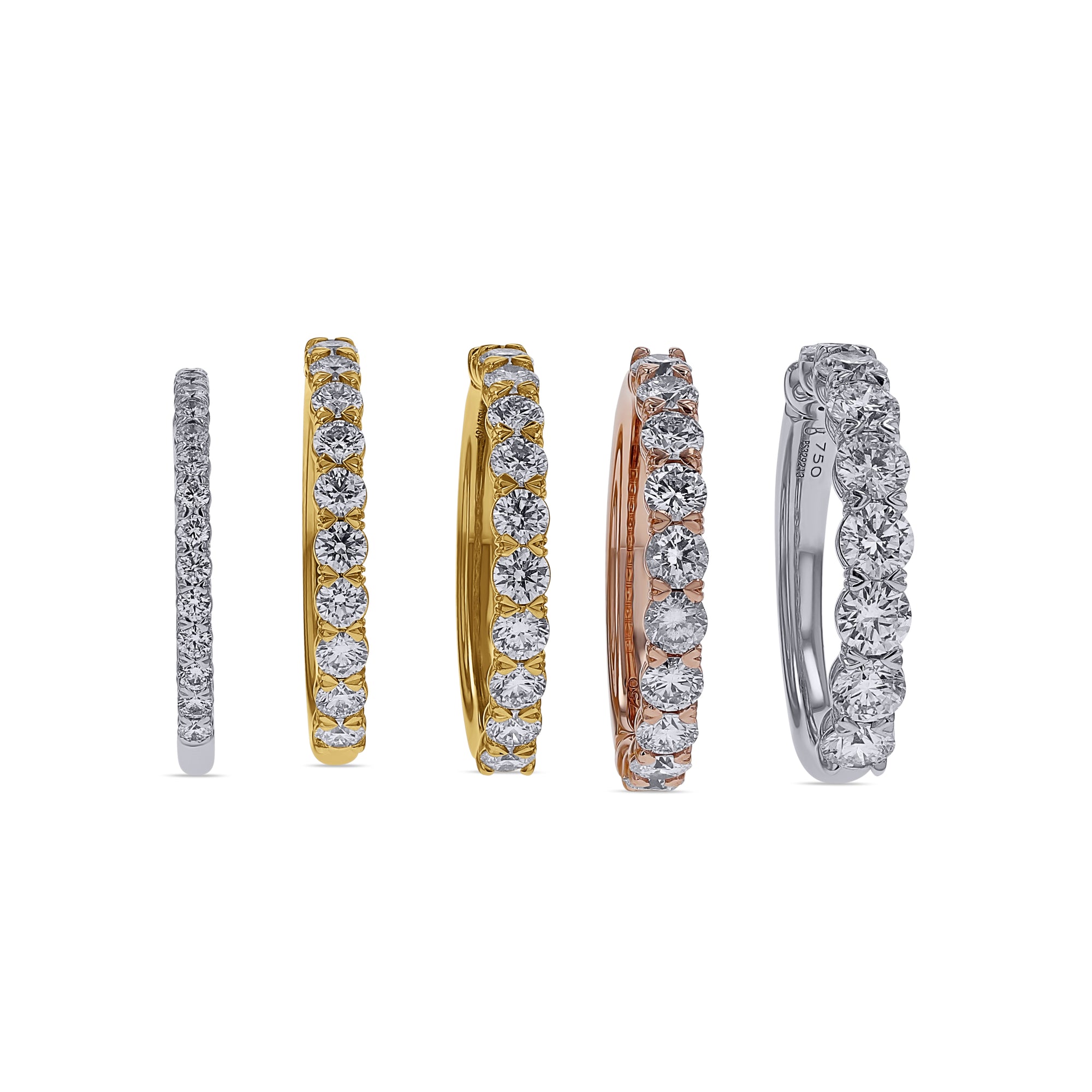 The Silk Prong Half-Round Diamond Band - Skeie's Jewelers