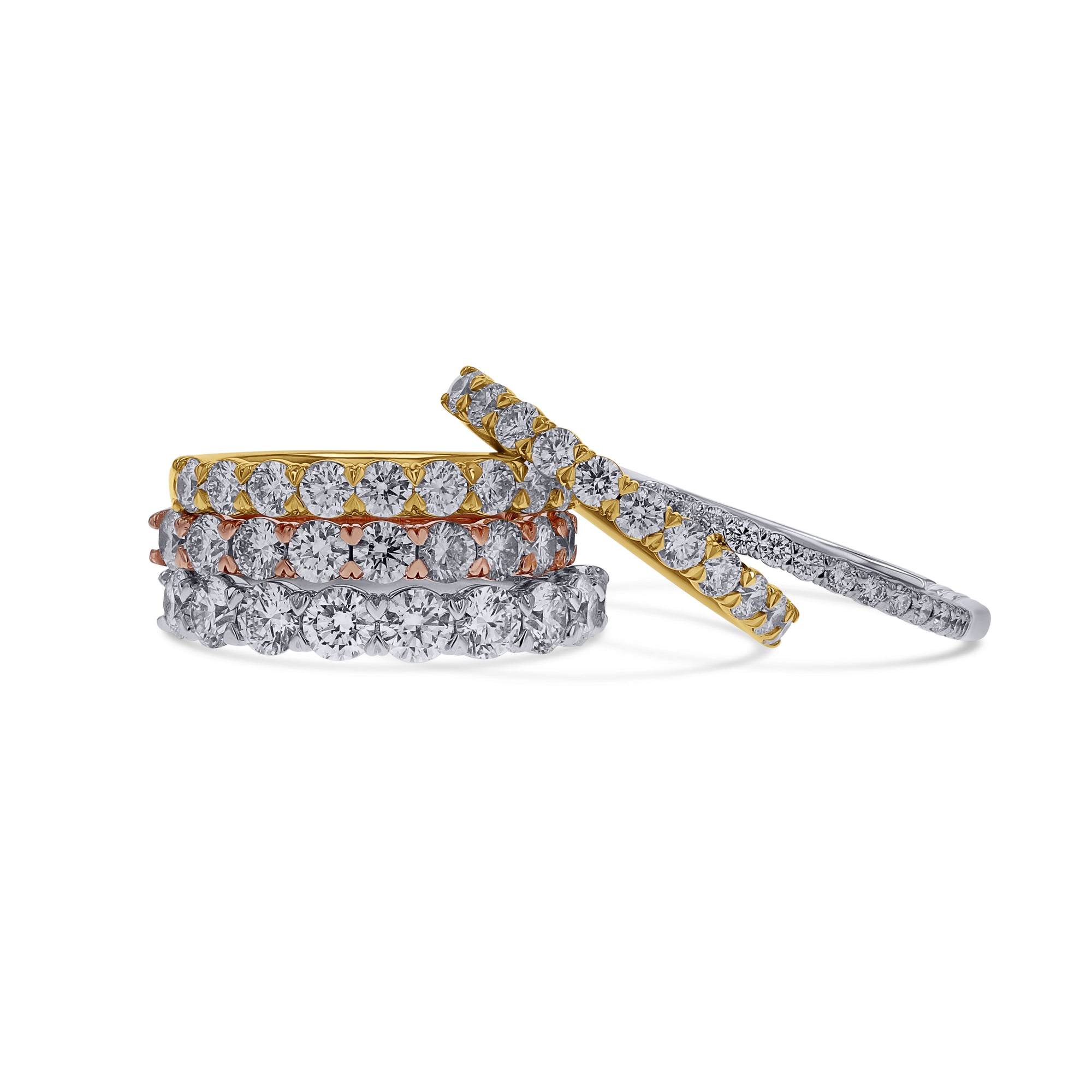The Silk Prong Half-Round Diamond Band - Skeie's Jewelers