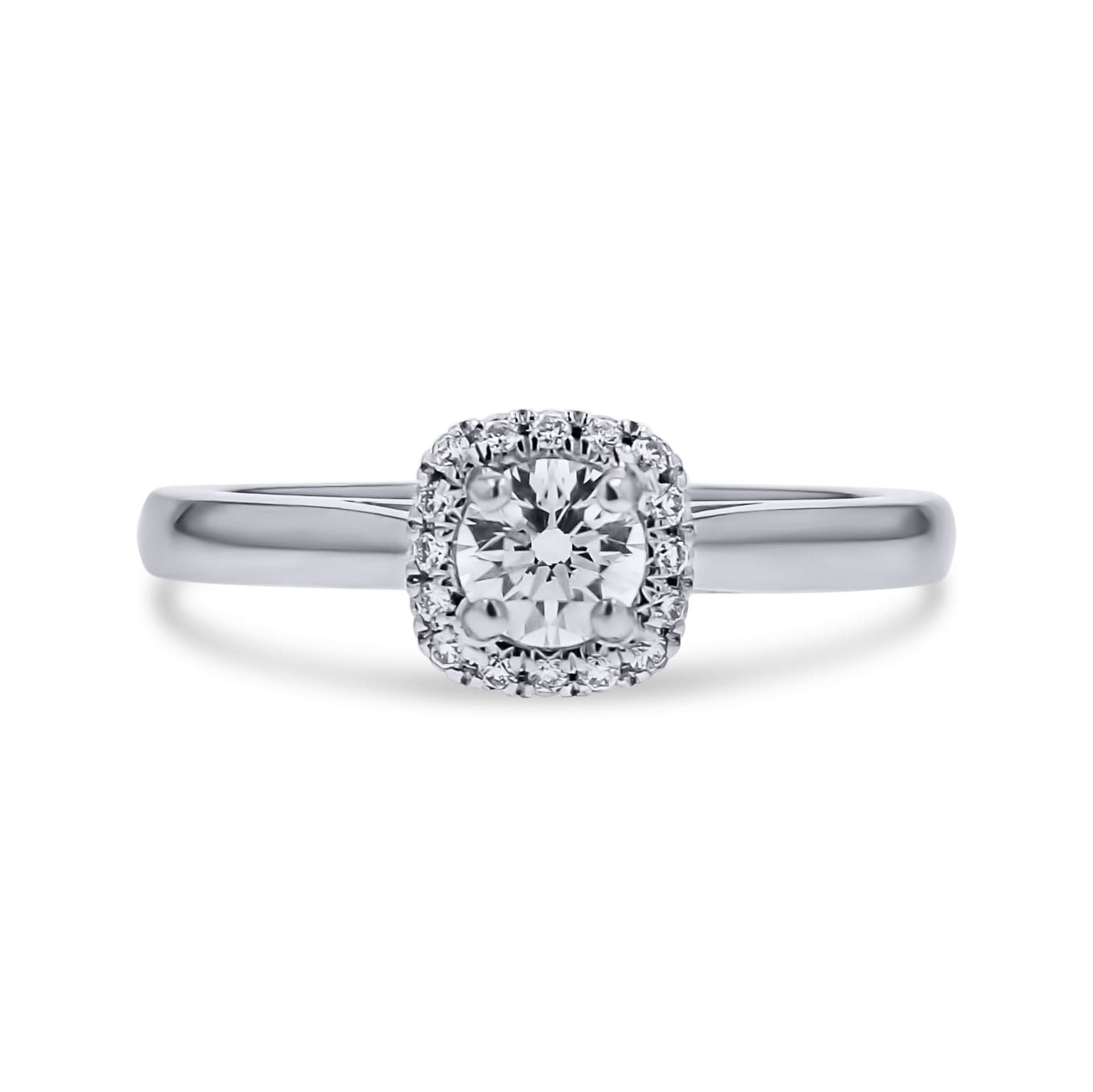 Cushion-Halo Diamond Engagement Ring - Skeie's Jewelers