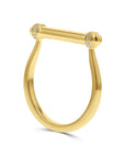 Yellow Gold Bar-Top Ring - Skeie's Jewelers
