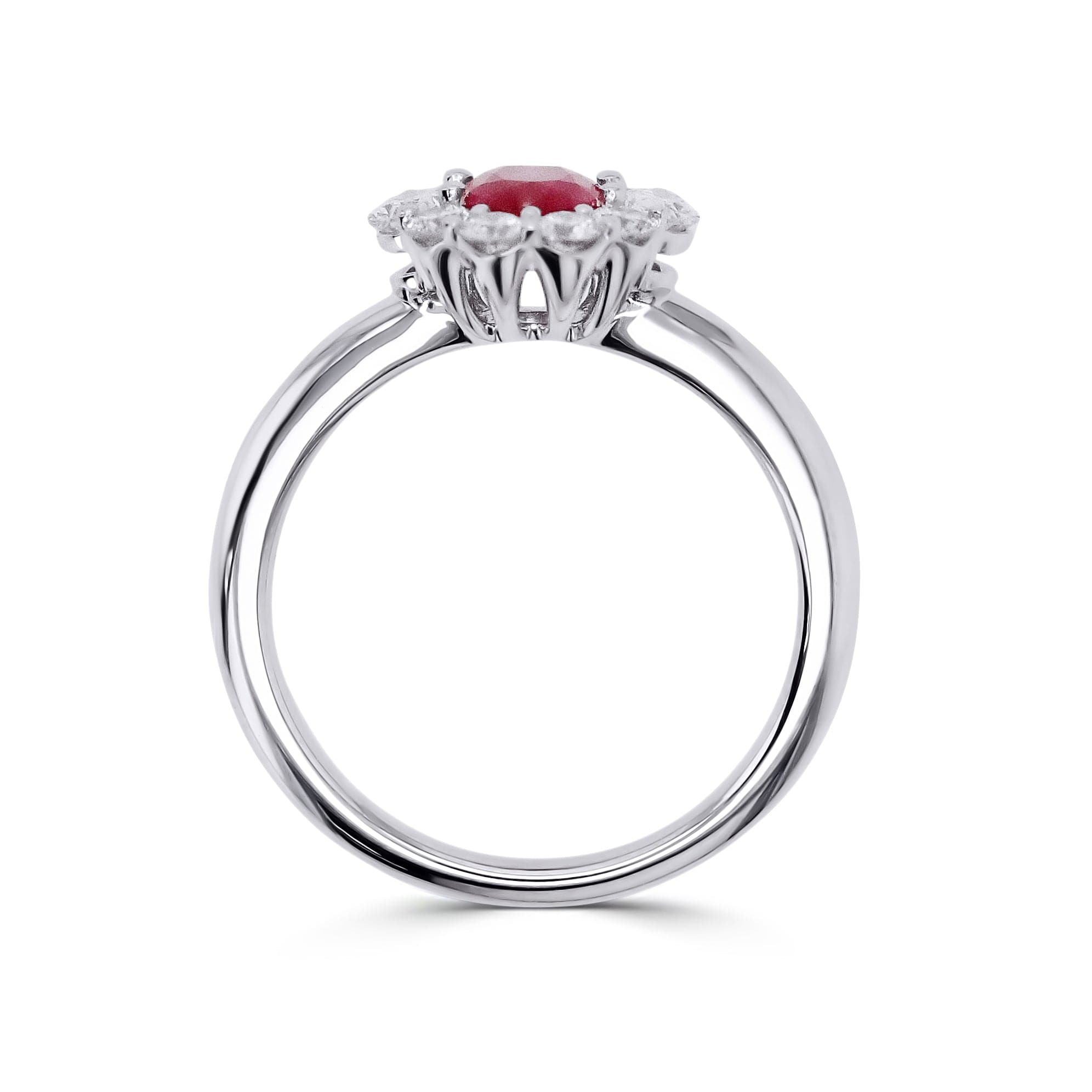 Oval-Cut Ruby and Diamond Ring - Skeie's Jewelers