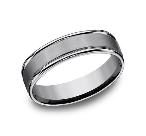 Tantalum Gray-Tone Rolled Edge Band