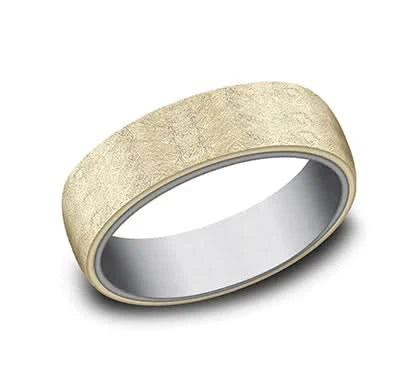 Etched Gold and Tantalum Band