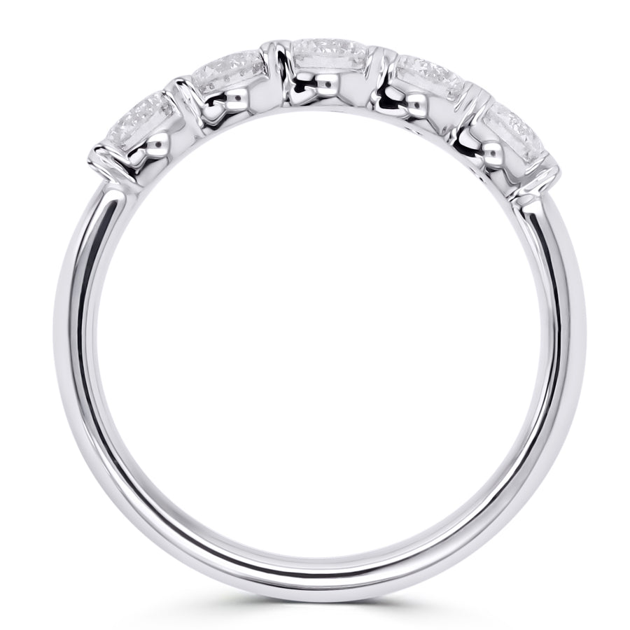 White Gold Diamond Wedding Band - Skeie's Jewelers