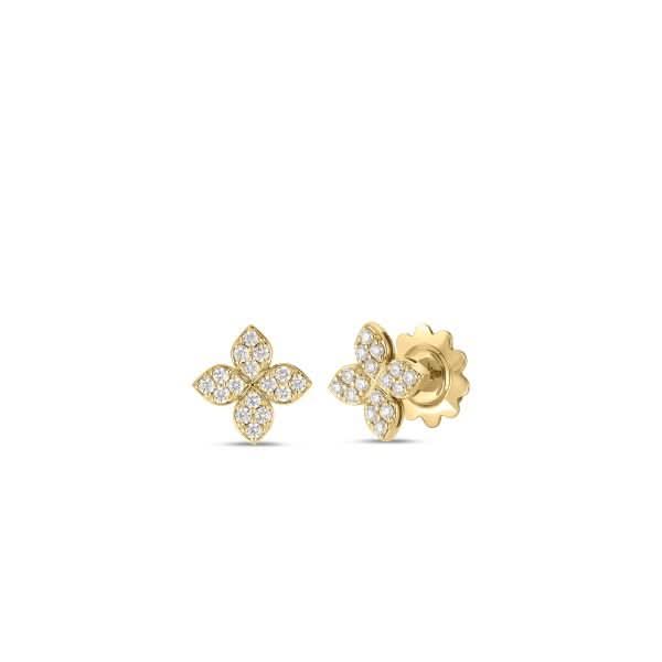 Roberto Coin Love in Verona Diamond Pave Stud Earrings - Skeie's Jewelers