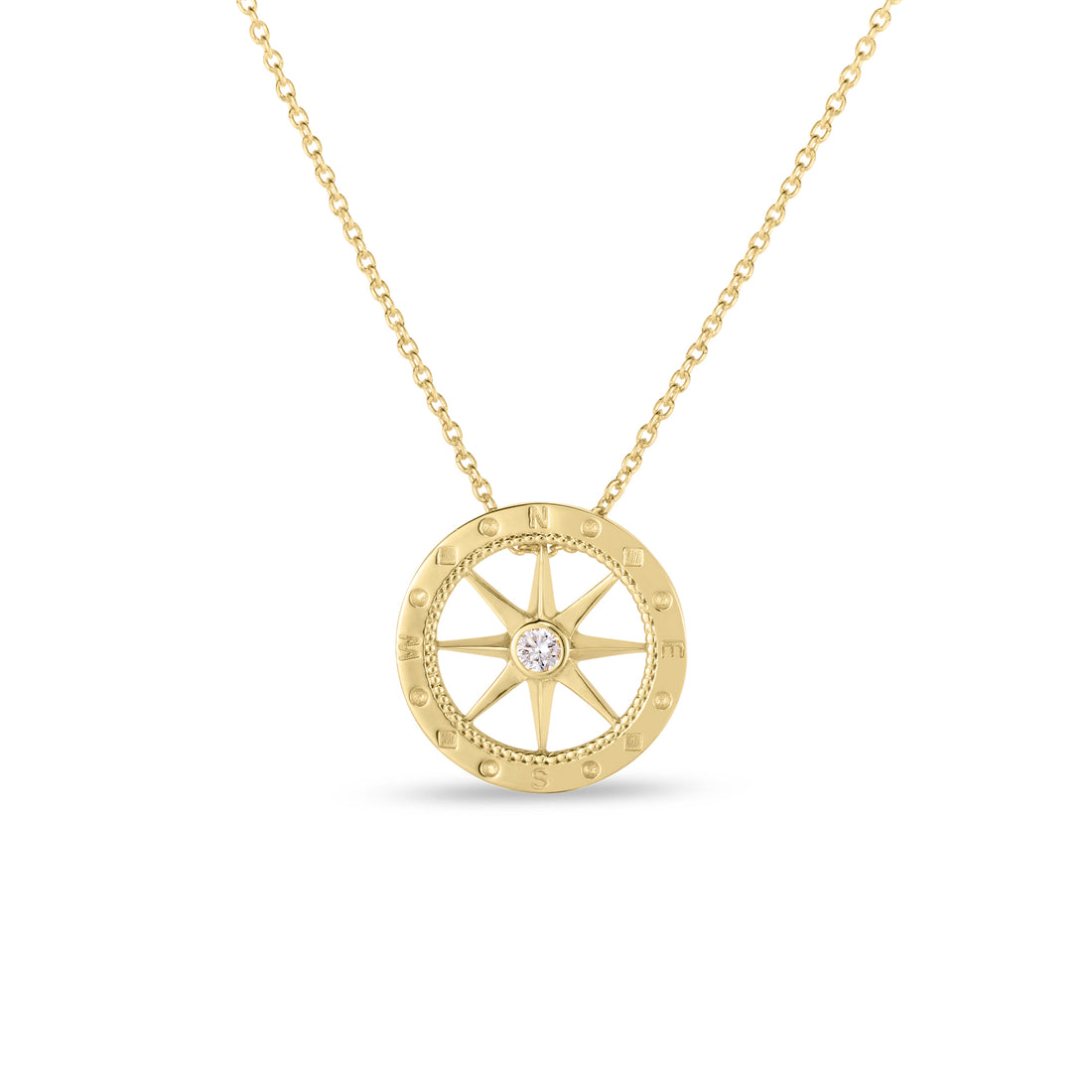 Roberto Coin Tiny Treasures Compass Pendant Necklace