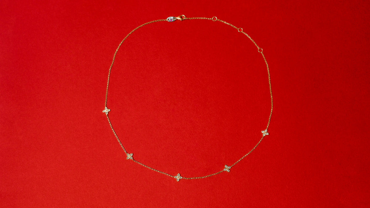 Roberto Coin Flower Station Necklace