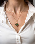 Roberto Coin Venetian Princess Pirouette Diamond & Malachite Necklace - Skeie's Jewelers