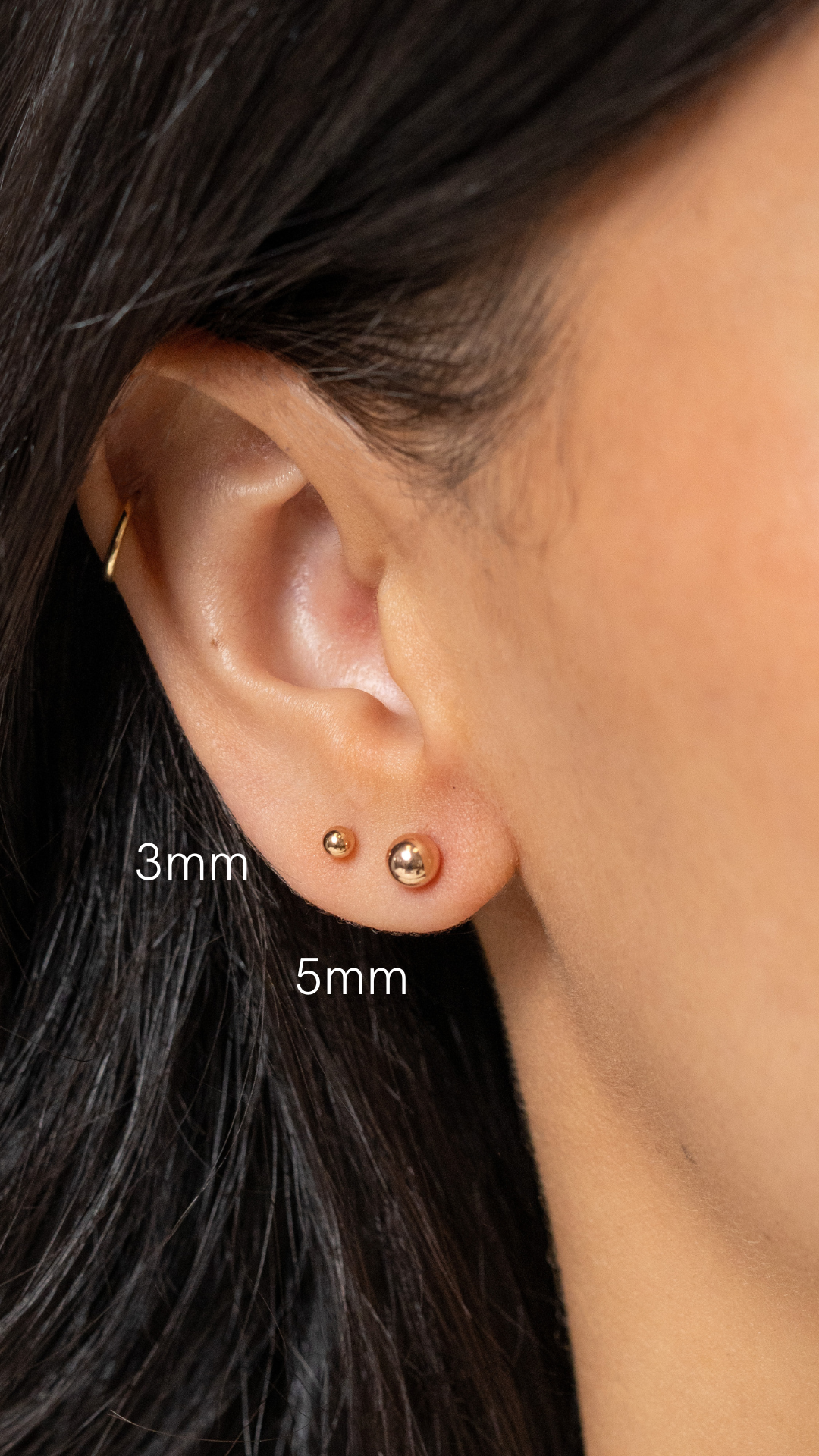 Gold Ball Studs - Skeie&#39;s Jewelers